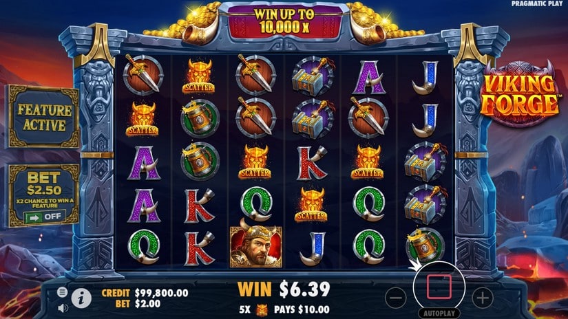 Viking Forge slot screen 2