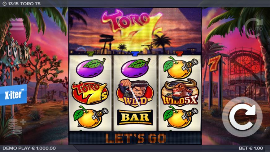 Toro 7s slot screen 1