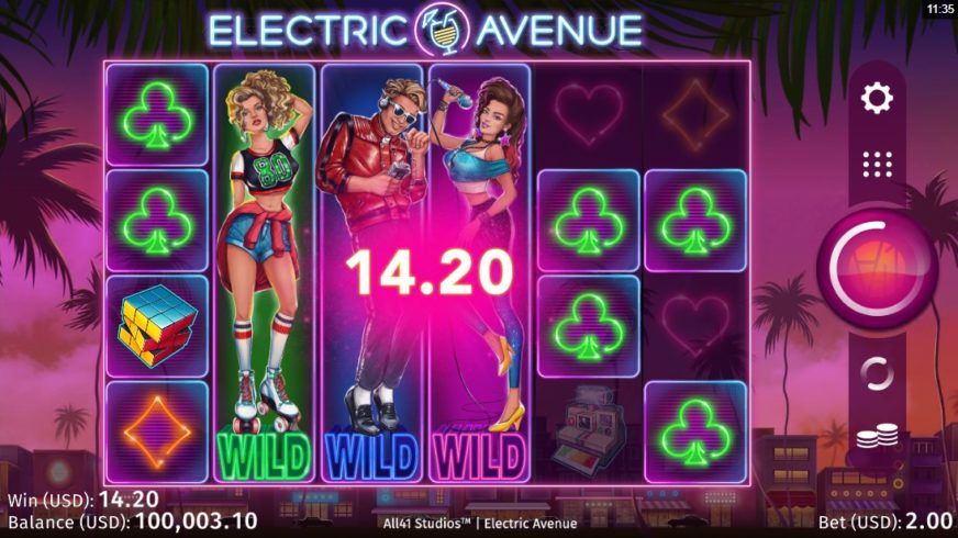 Electric Avenue slot screen 2
