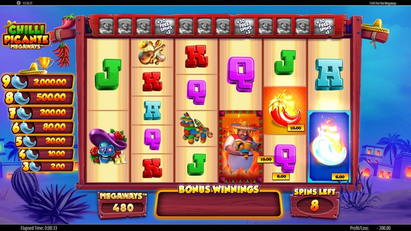 Chilli Picante Megaways slot screen 5