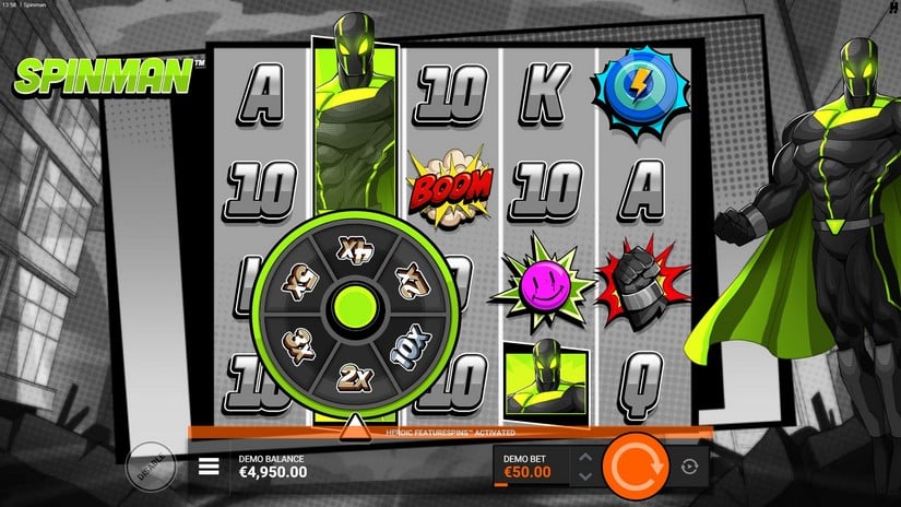 Spinman slot screen 2
