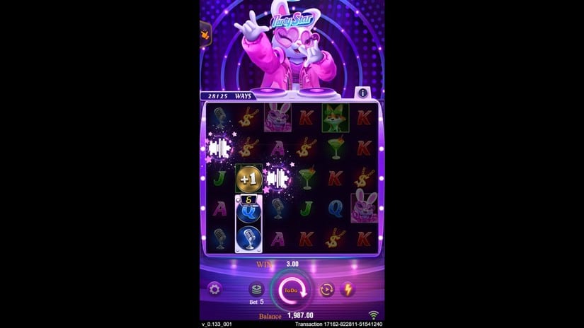 Party Star slot screen 2