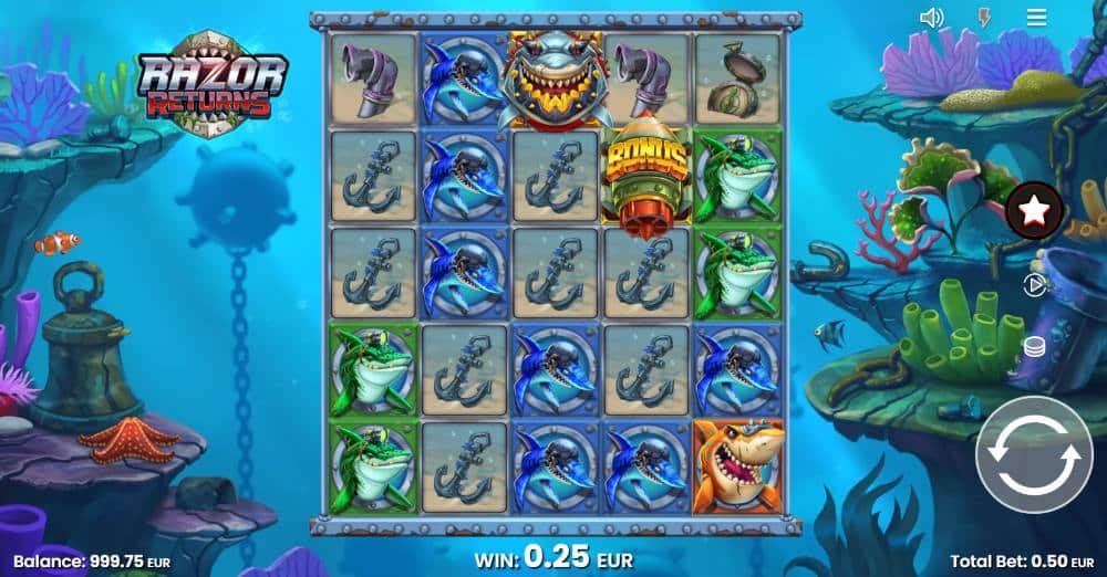 Razor Returns demo slot