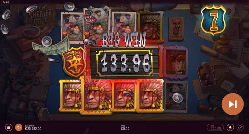 Sheriff Colt slot screen 5