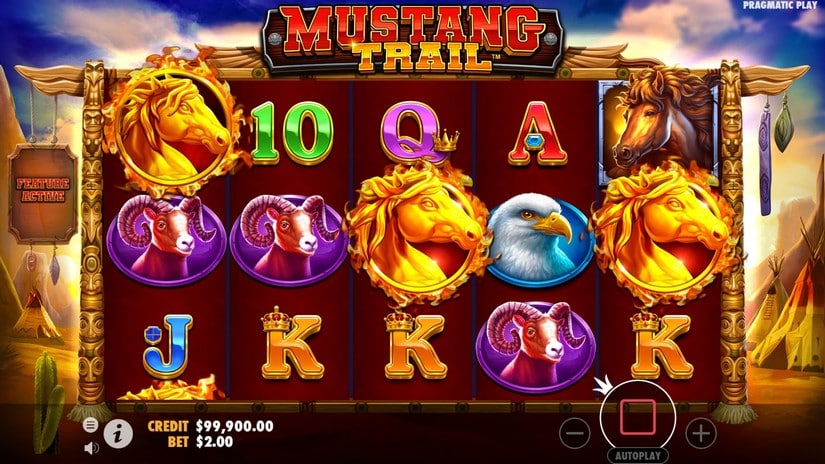 Mustang Trail slot screen 2