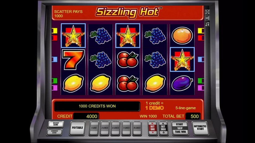 Sizzling Hot slot screen 2