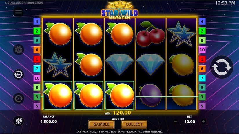 Star Wild Blaster slot screen 4