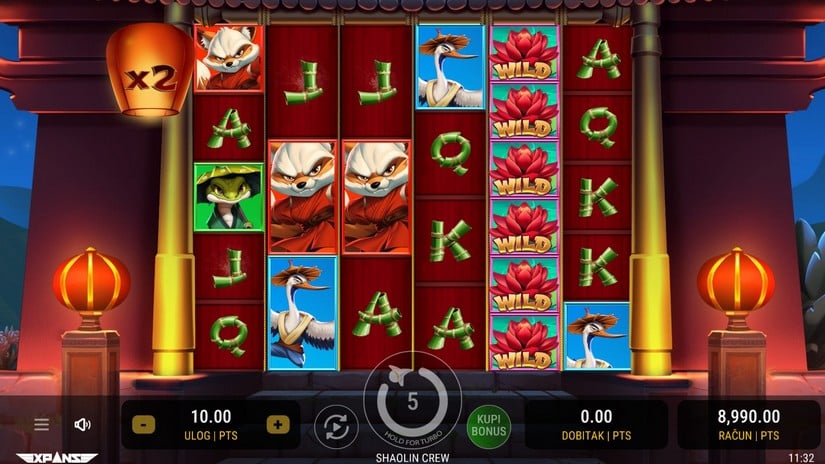 Shaolin Crew slot screen 4