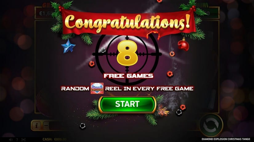 Diamond Explosion Christmas Tango slot screen 3