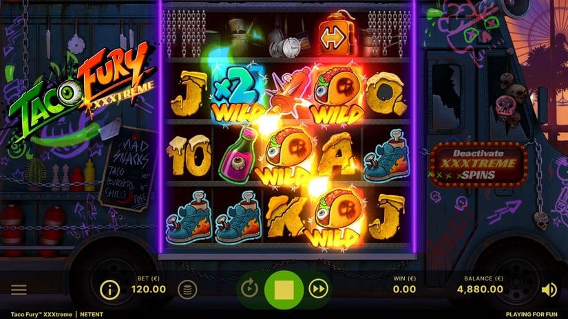 Taco Fury XXXtreme slot screen 3