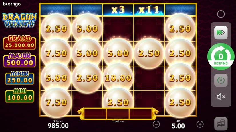 Dragon Wealth slot screen 4
