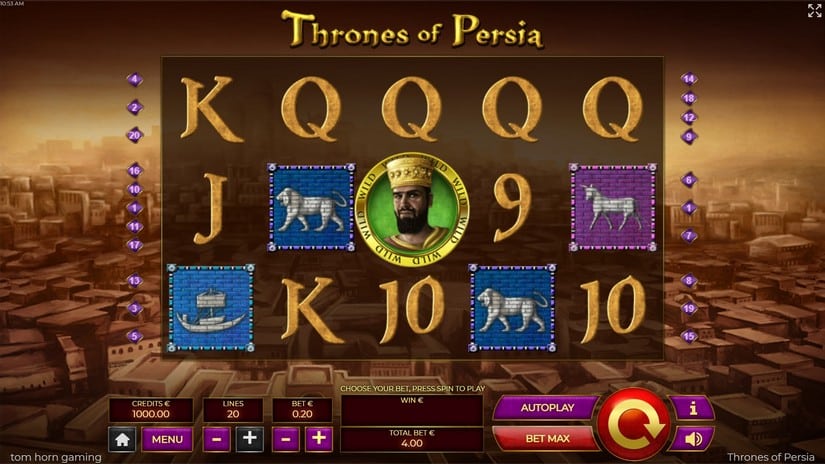 Thrones of Persia slot screen 1