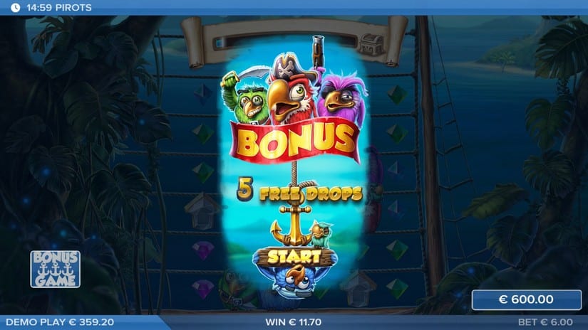 Pirots slot screen 6