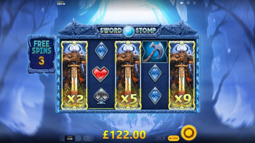 Sword Stomp slot screen 5
