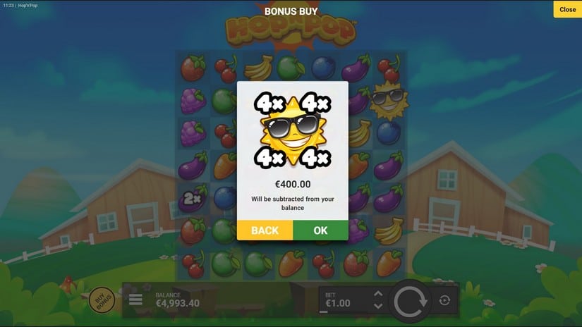 Hop N Pop slot screen 2