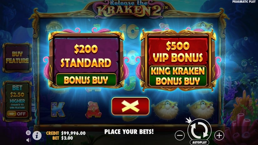 Release the Kraken 2 slot screen 2