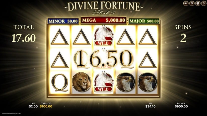 Divine Fortune Black slot screen 5