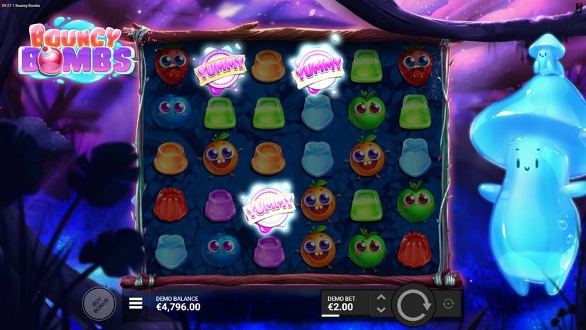 Bouncy Bombs slot screen 2