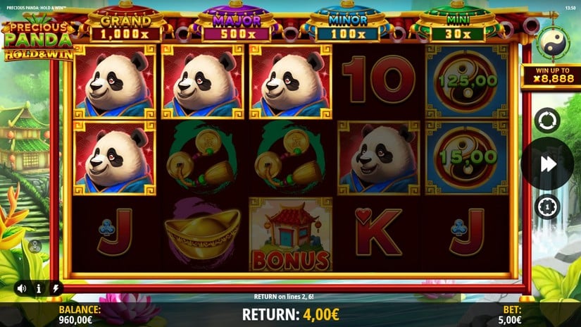 Precious Panda: Hold & Win slot screen 2
