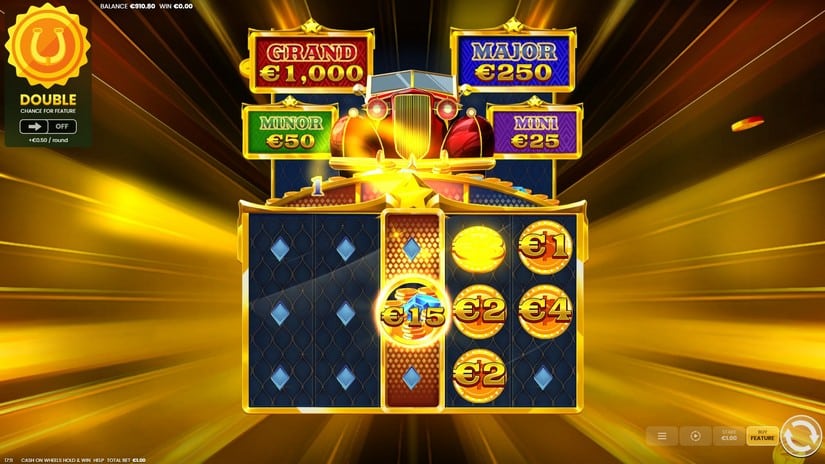Cash on Wheels Hold & Win slot screen 4