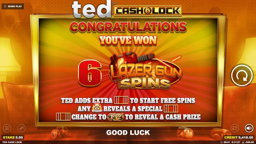 TED Cash Lock slot screen 4