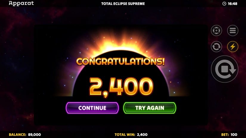 Total Eclipse Supreme slot screen 5