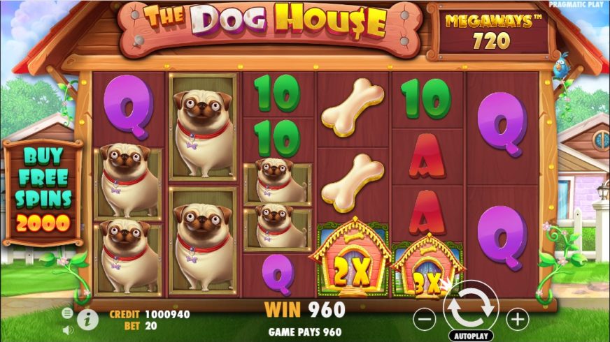 The Dog House Megaways slot screen 2