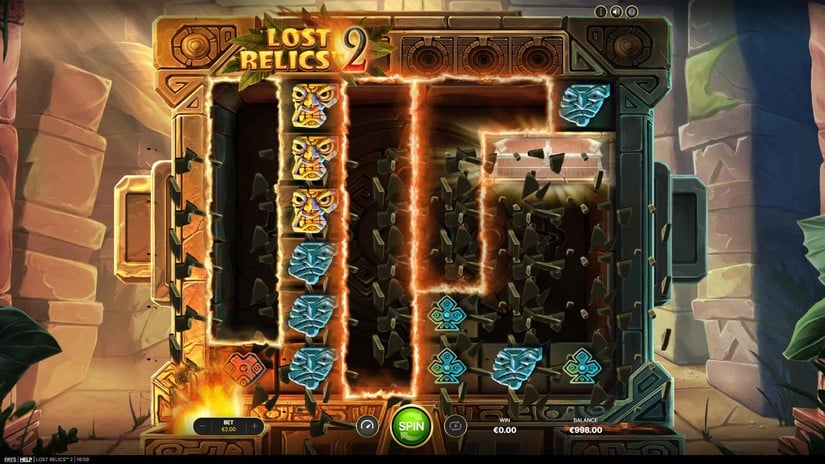 Lost Relics 2 slot screen 2