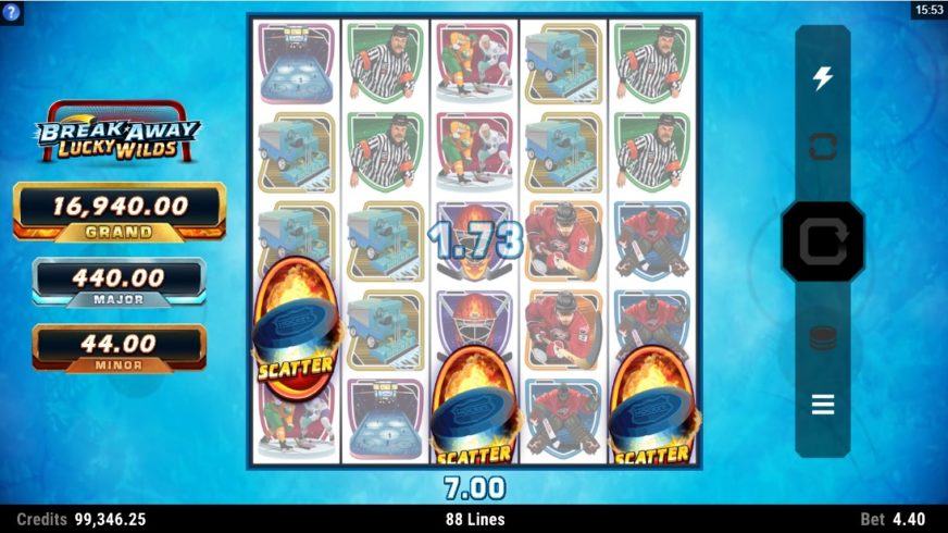 Break Away Lucky Wilds slot screen 3