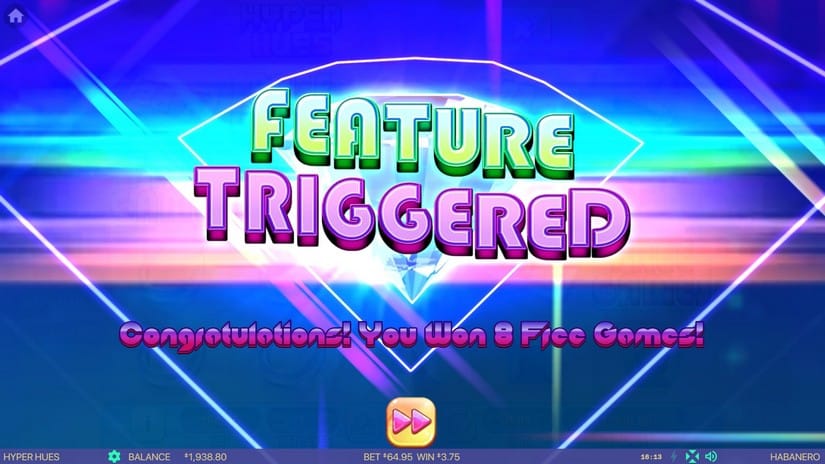 Hyper Hues slot screen 2