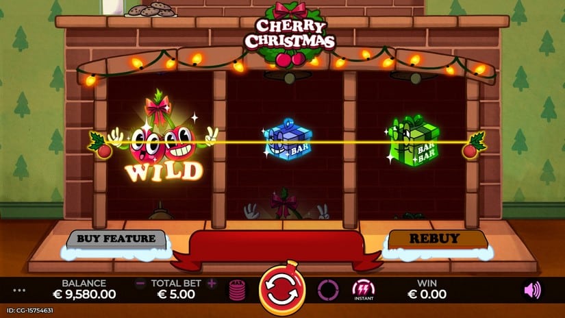 Cherry Christmas slot screen 3