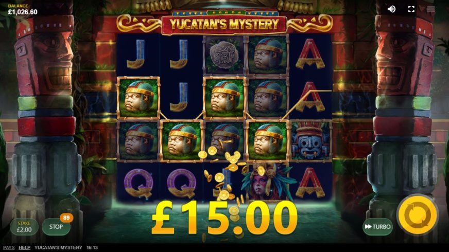 Yucatan’s Mystery slot screen 2