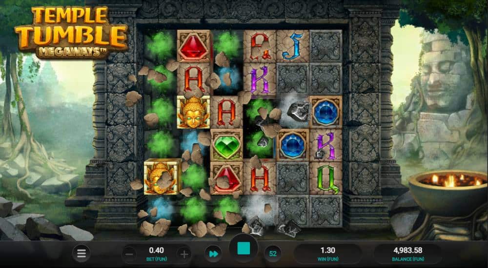 Temple Tumble Megaways cascades