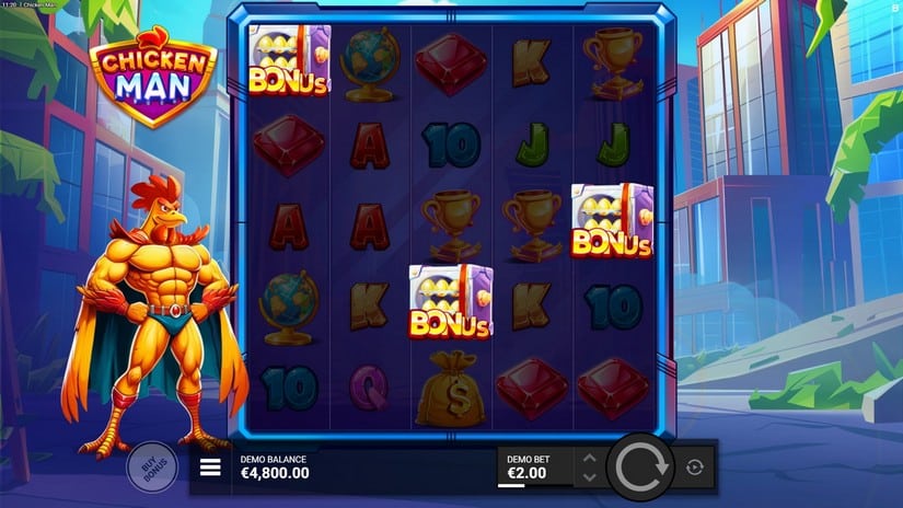 Chicken Man slot screen 2