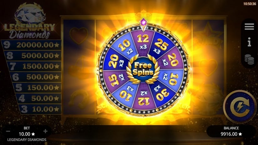 Legendary Diamonds slot screen 6