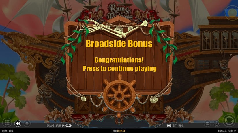 Rum and Raiders slot screen 2