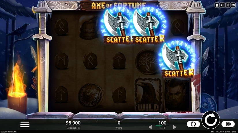 Axe of Fortune slot screen 2