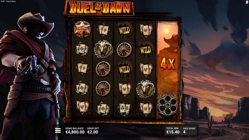 Duel At Dawn slot screen 4