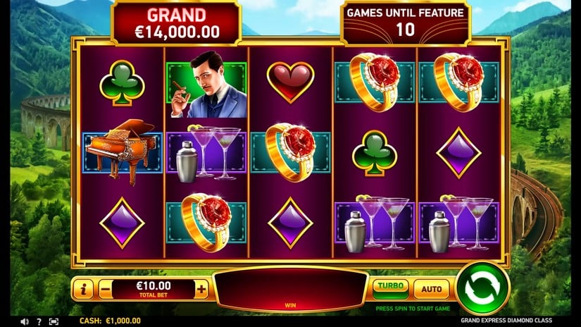Grand Express Diamond Class slot screen 1
