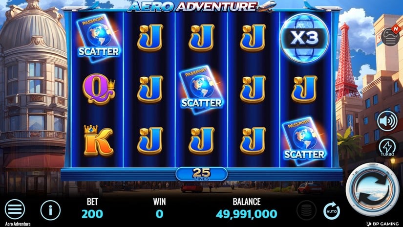 Aero Adventure slot screen 2