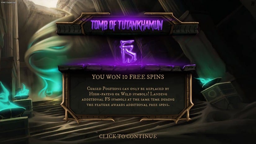 Cursed Crypt slot screen 3