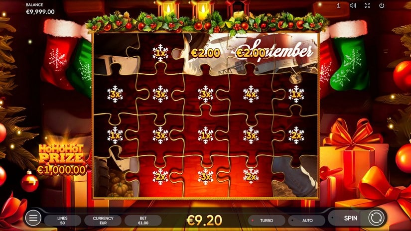 Santa’s Puzzle slot screen 4