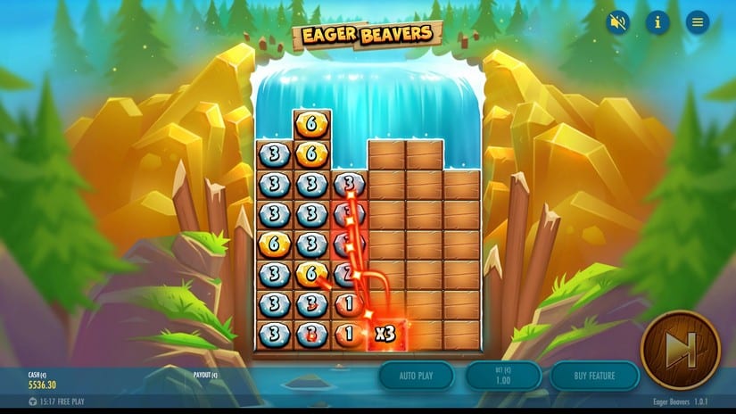 Eager Beavers slot screen 5