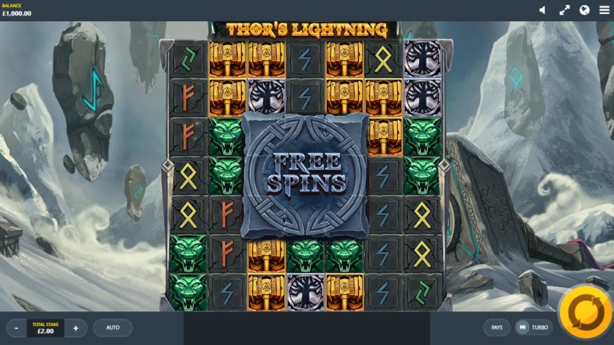 Thor’s Lightning slot screen 1