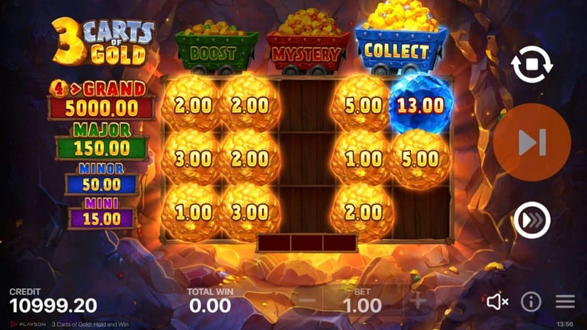 3 Carts of Gold: Hold and Win slot screen 5