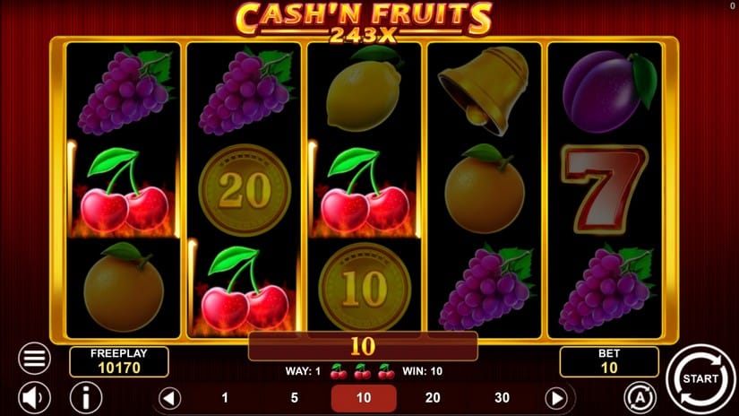 Cash’n Fruits 243 X slot screen 4