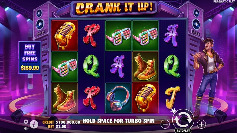 Crank It Up slot screen 1