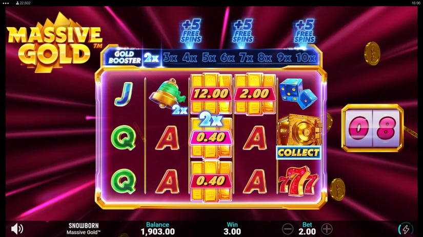 Massive Gold slot screen 4
