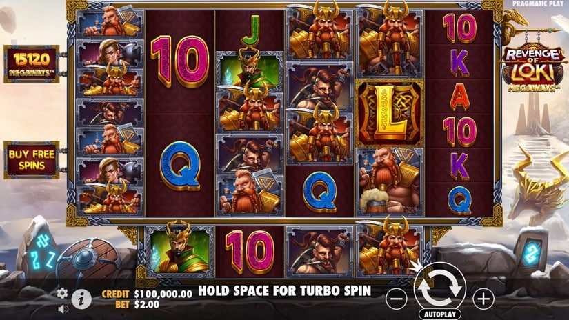 Revenge of Loki Megaways slot screen 1