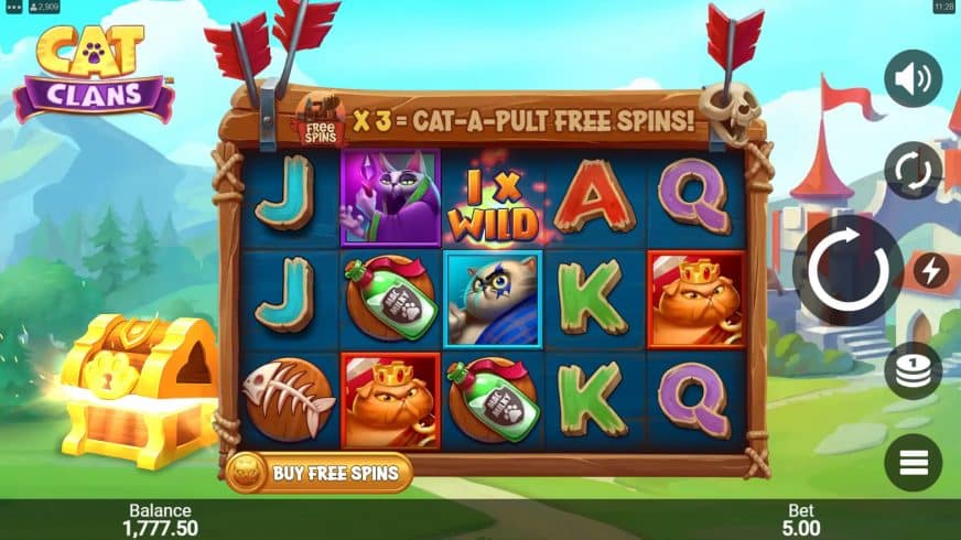 Cat Clans slot screen 1